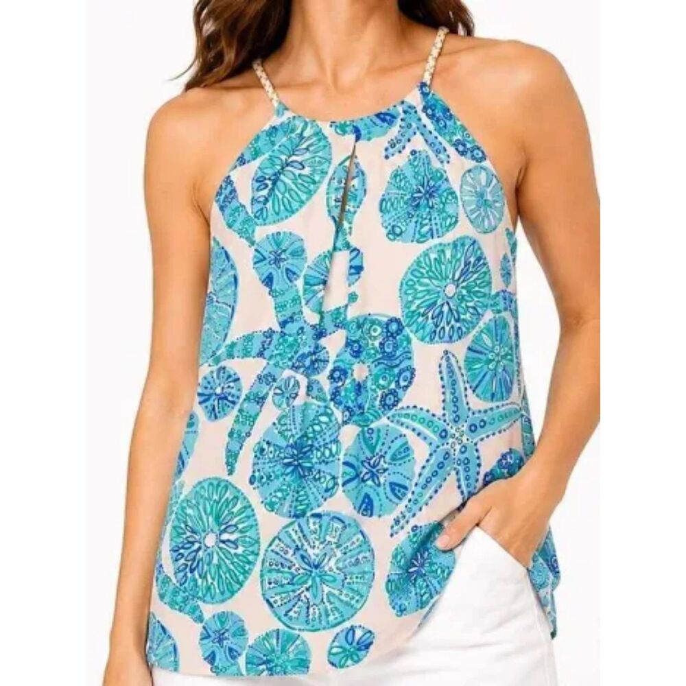 NWT Lilly Pulitzer Target Sea Urchin For You Halter Tank Top Size 3X XXXL 22 24